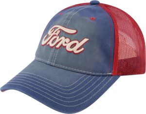 Ford Truck Hat, Logo Mesh Adjustable Baseball Cap with Curve...