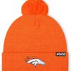 FOCO NFL Team Logo Basic Pom Beanie Hat