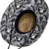 FOCO Men's NFL Team Logo Floral Lifeguard Beach Straw Sun Ha...
