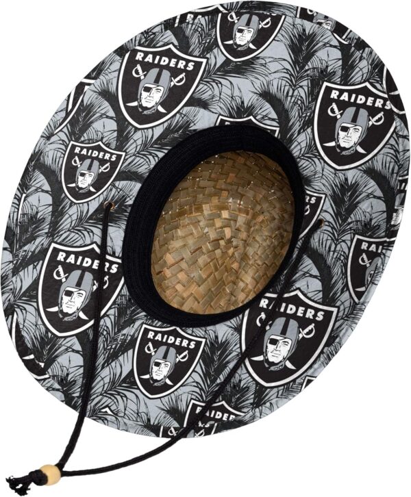FOCO Men's NFL Team Logo Floral Lifeguard Beach Straw Sun Ha...