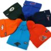 FOCO NFL Team Logo Basic Pom Beanie Hat