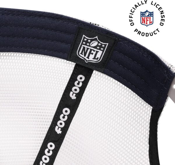 FOCO Men's NFL Team Logo Mesh Trucker Rf Hat Caps