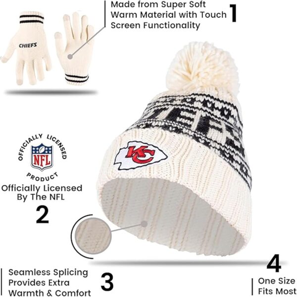 Ultra Game Youth NFL Official Super Soft Cable Knit Winter B...
