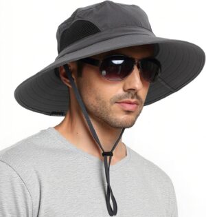 EINSKEY Wide Brim Sun Hat, UPF 50+ UV Protection Waterproof ...