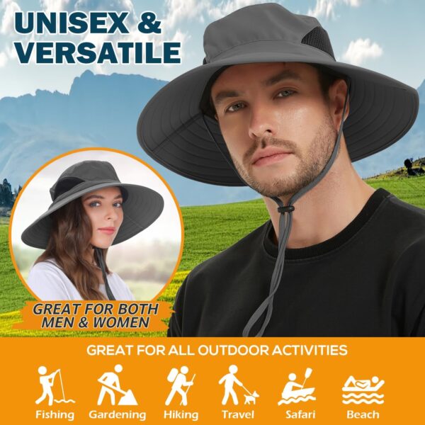 EINSKEY Wide Brim Sun Hat, UPF 50+ UV Protection Waterproof ...