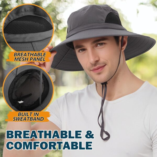 EINSKEY Wide Brim Sun Hat, UPF 50+ UV Protection Waterproof ...