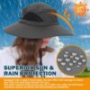 EINSKEY Wide Brim Sun Hat, UPF 50+ UV Protection Waterproof ...