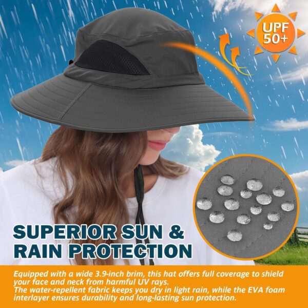 EINSKEY Wide Brim Sun Hat, UPF 50+ UV Protection Waterproof ...
