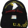 Army 101st Airborne Screaming Eagles Division Black Embroide...