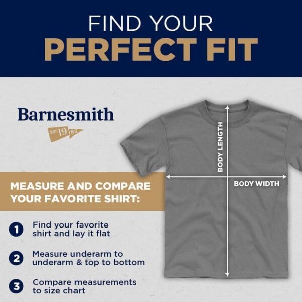 Barnesmith Short Sleeve T-Shirt, Unisex, Heritage Logo, NCAA...