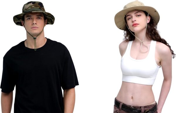 Sun Hats for Men Women Bucket Hat UPF 50+ Boonie Hat Foldabl...