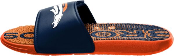 FOCO Denver Broncos NFL Mens Gradient Wordmark Gel Slide - M