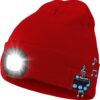 Wmcaps Bluetooth Beanie with a Light, Unisex USB Rechargeabl...