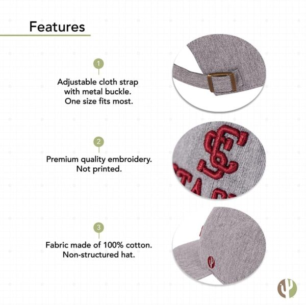 Desert Cactus Santa Clara University Baseball Hat SCU Bronco...