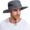 PFFY Sun Bucket Hats for Men Women 3” Wide Brim UPF 50+ Fish...
