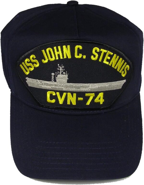 USS John C. Stennis CVN-74 HAT - Navy Blue - Veteran Owned B...