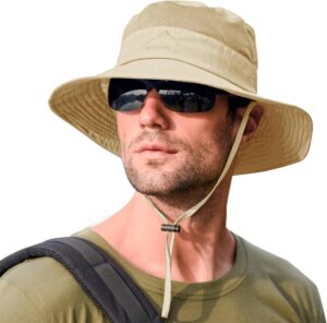 Sun Hats for Men Women Fishing Hat UPF 50+ Breathable Wide B...