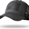 American Flag Trucker Hat - Snapback Hat, Baseball Cap for M...