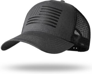 American Flag Trucker Hat - Snapback Hat, Baseball Cap for M...