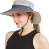 NPJY Sun Hats for Women Men 3” Wide Brim UPF 50+ Fishing Bea...