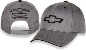 Heather Grey Chevrolet Bowtie Twill Hat with Adjustable Clos...