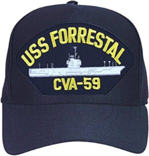 United States Navy USS Forrestal CVA-59 Supercarrier Ship Em...