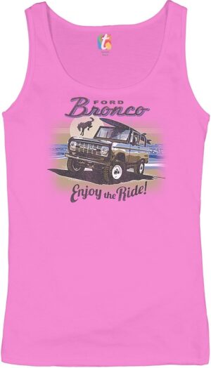 Ford Bronco Women's Tank Top Enjoy The Ride Offroad SUV Lice...