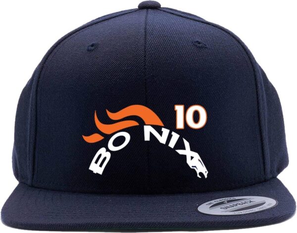 Snapback Bo Nix Denver Old School Logo Hat Blue