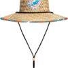 FOCO Men's NFL Team Logo Floral Lifeguard Beach Straw Sun Ha...