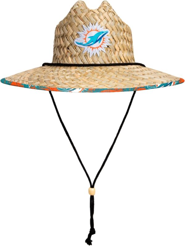 FOCO Men's NFL Team Logo Floral Lifeguard Beach Straw Sun Ha...