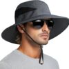 PFFY Sun Bucket Hats for Men Women 3” Wide Brim UPF 50+ Fish...