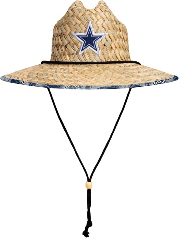 FOCO Men's NFL Team Logo Floral Lifeguard Beach Straw Sun Ha...