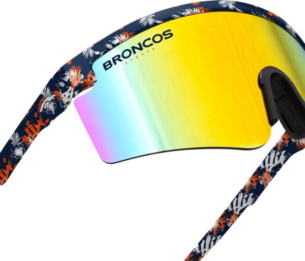 FOCO Men's NFL Team Logo Large Frame Sunglasses