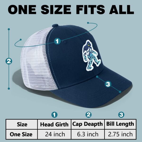 Mesh Bigfoot Hat Leather Cap for Men- Great Snapback Closure...