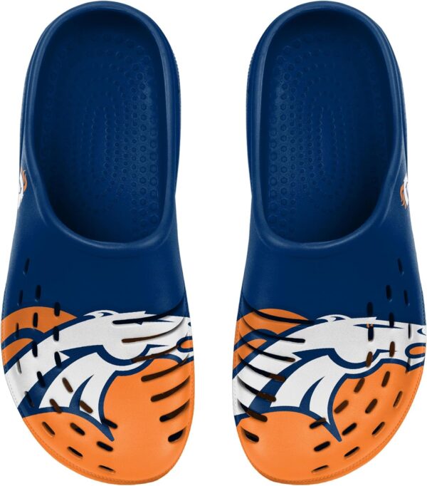 FOCO NFL Mens Big Splash Team Logo Solid Clogs Comfortable W...