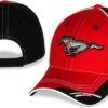 Ford Mustang Baseball Cap for Men - Logo Car Racing Hat Red ...