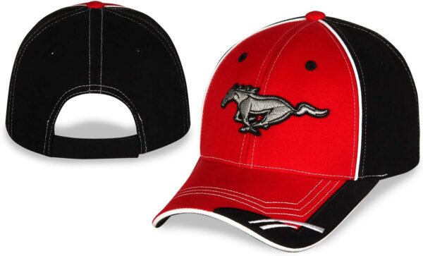 Ford Mustang Baseball Cap for Men - Logo Car Racing Hat Red ...