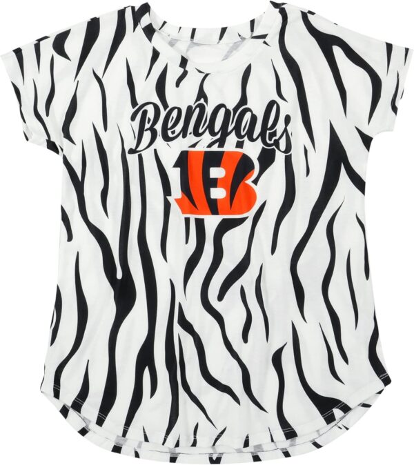FOCO Women's NFL Team Logo Ladies Fashion Tunic Top Shirt