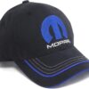 CarBeyondStore - Mopar Blue M Logo Black Baseball Cap