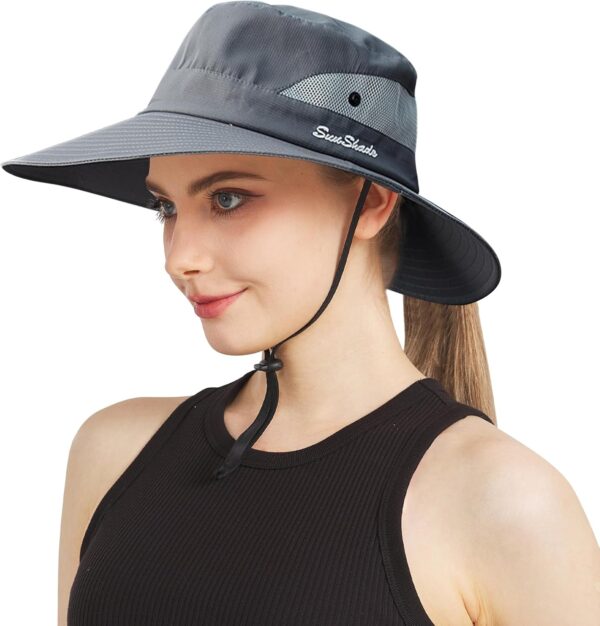 NPJY Sun Hats for Women Men 3” Wide Brim UPF 50+ Fishing Bea...