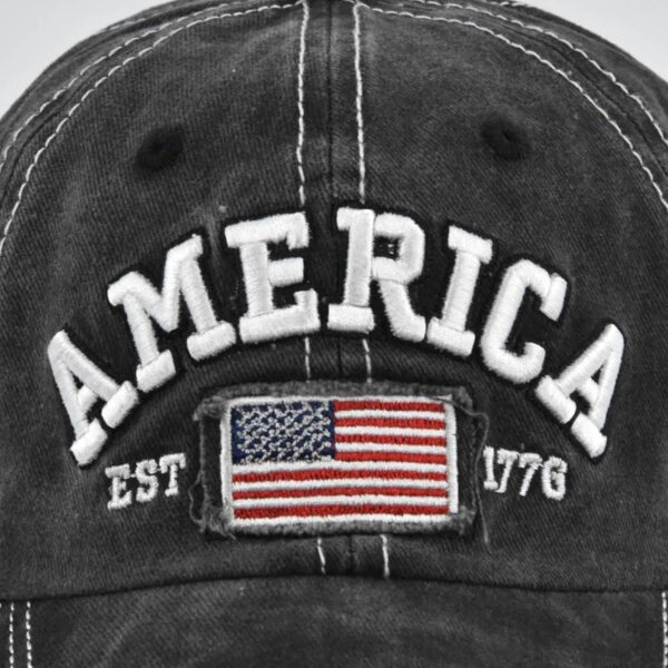 Cot-Oath Mens Baskeball Cap Women Hat - American Flag Hat Un...