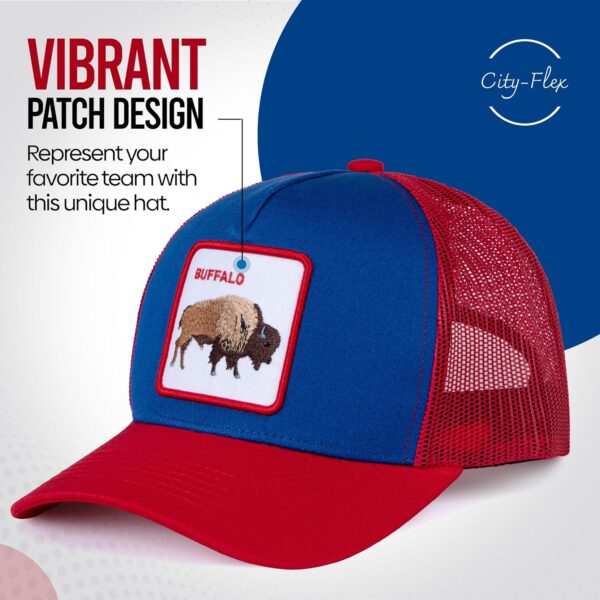 Football Fan Patch Trucker Hat - Netted Snapback Baseball Ca...