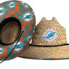 FOCO Men's NFL Team Logo Floral Lifeguard Beach Straw Sun Ha...