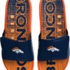 FOCO Denver Broncos NFL Mens Gradient Wordmark Gel Slide - M