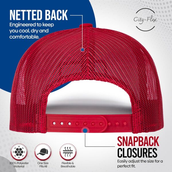 Football Fan Patch Trucker Hat - Netted Snapback Baseball Ca...