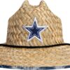 FOCO Men's NFL Team Logo Floral Lifeguard Beach Straw Sun Ha...