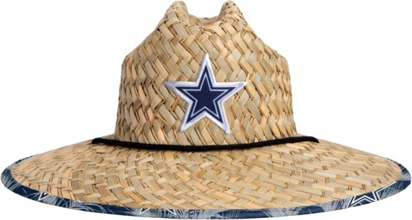 FOCO Men's NFL Team Logo Floral Lifeguard Beach Straw Sun Ha...