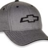 Heather Grey Chevrolet Bowtie Twill Hat with Adjustable Clos...