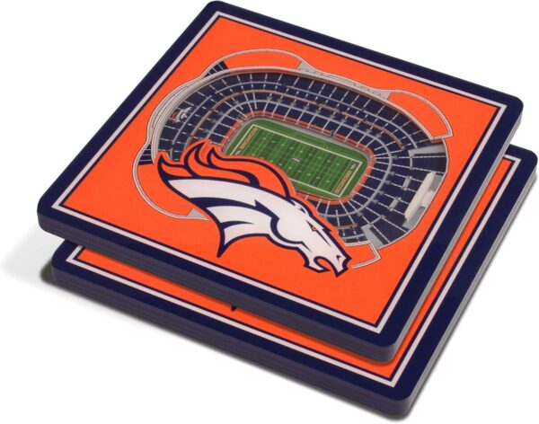 YouTheFan NFL Denver Broncos 3D StadiumView Coasters - Mile ...