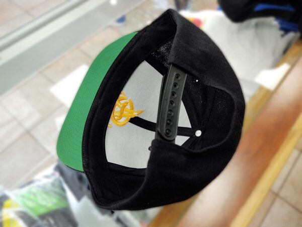 Aguilas Cibaeñas SnapBack Black Hat with Yellow Gold Logo